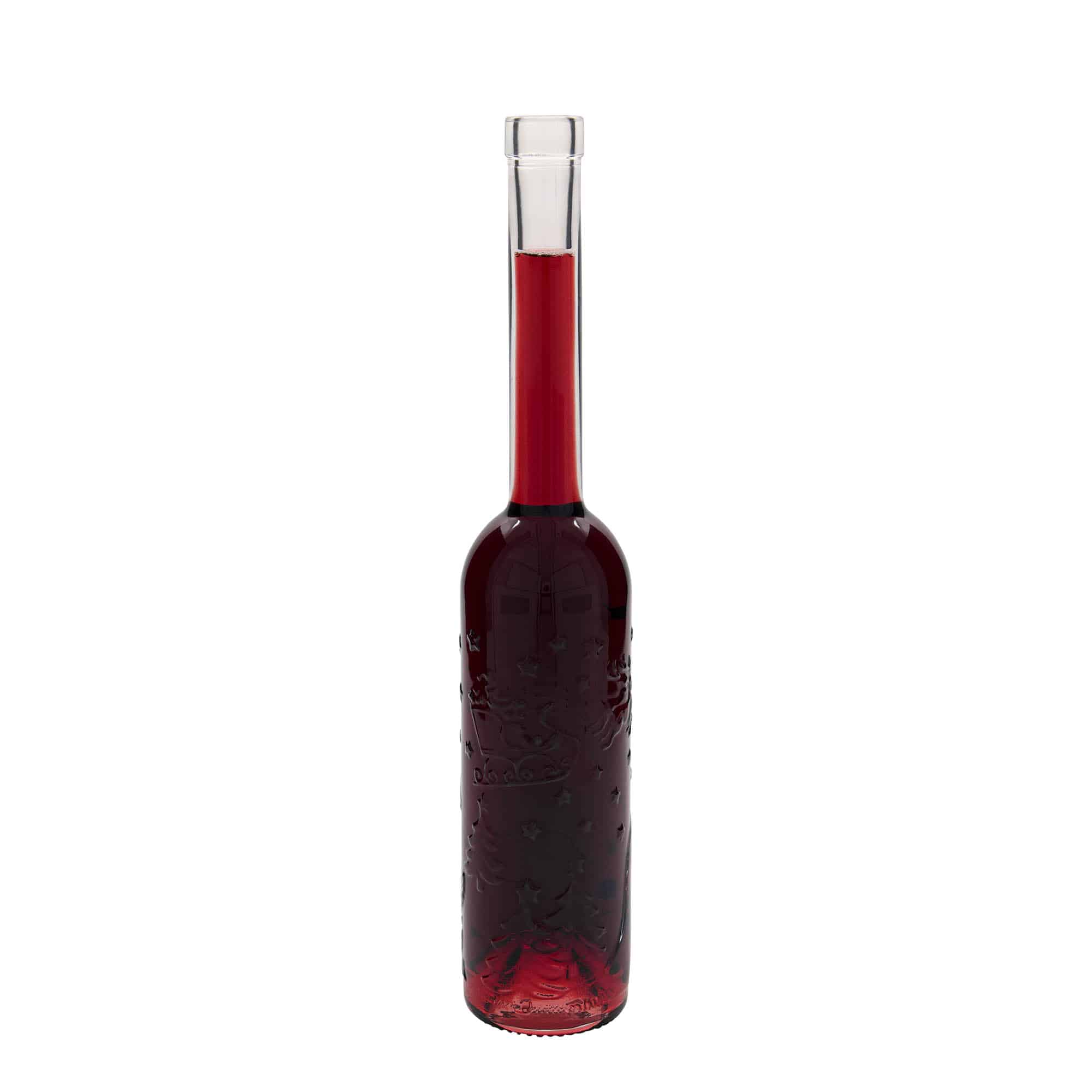 350 ml butelka szklana 'Opera Relief Świąteczny', zamknięcie: korek