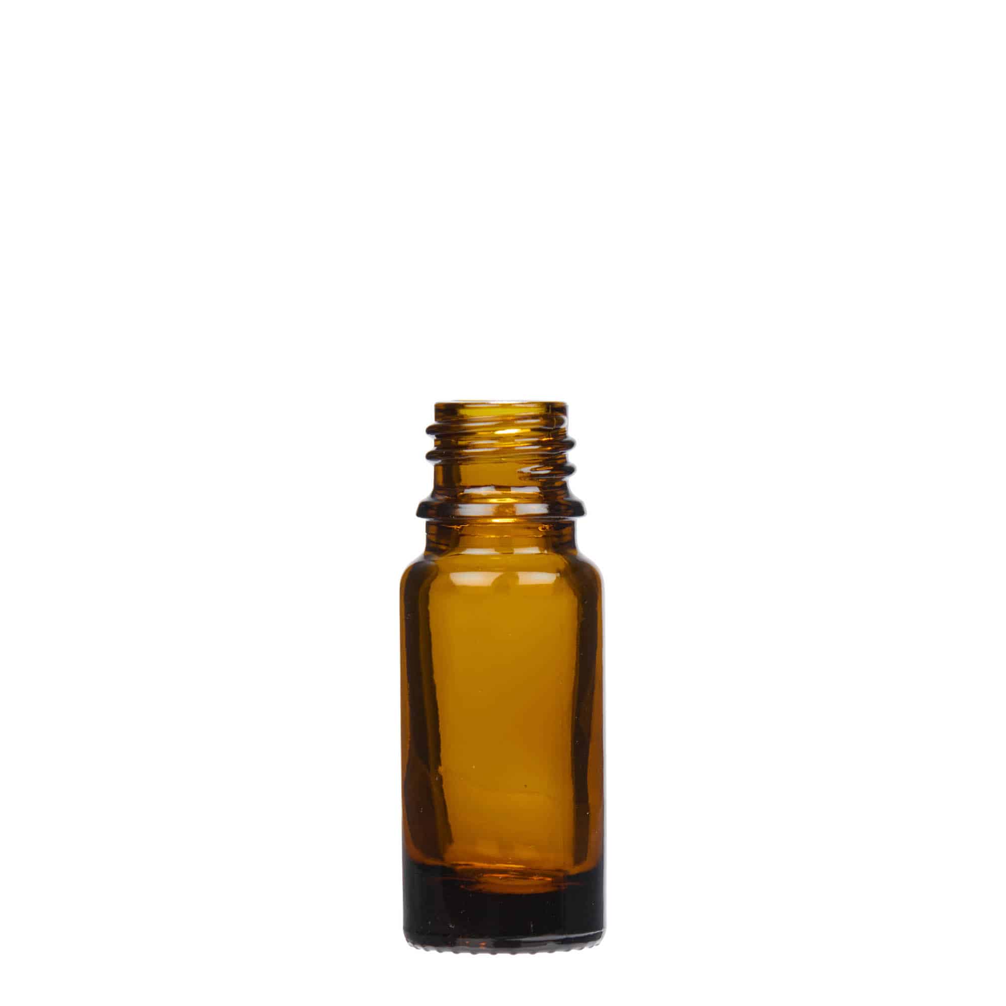10 ml butelka farmaceutyczna z pipetą, szkło, kolor brązowy, zamknięcie: DIN 18
