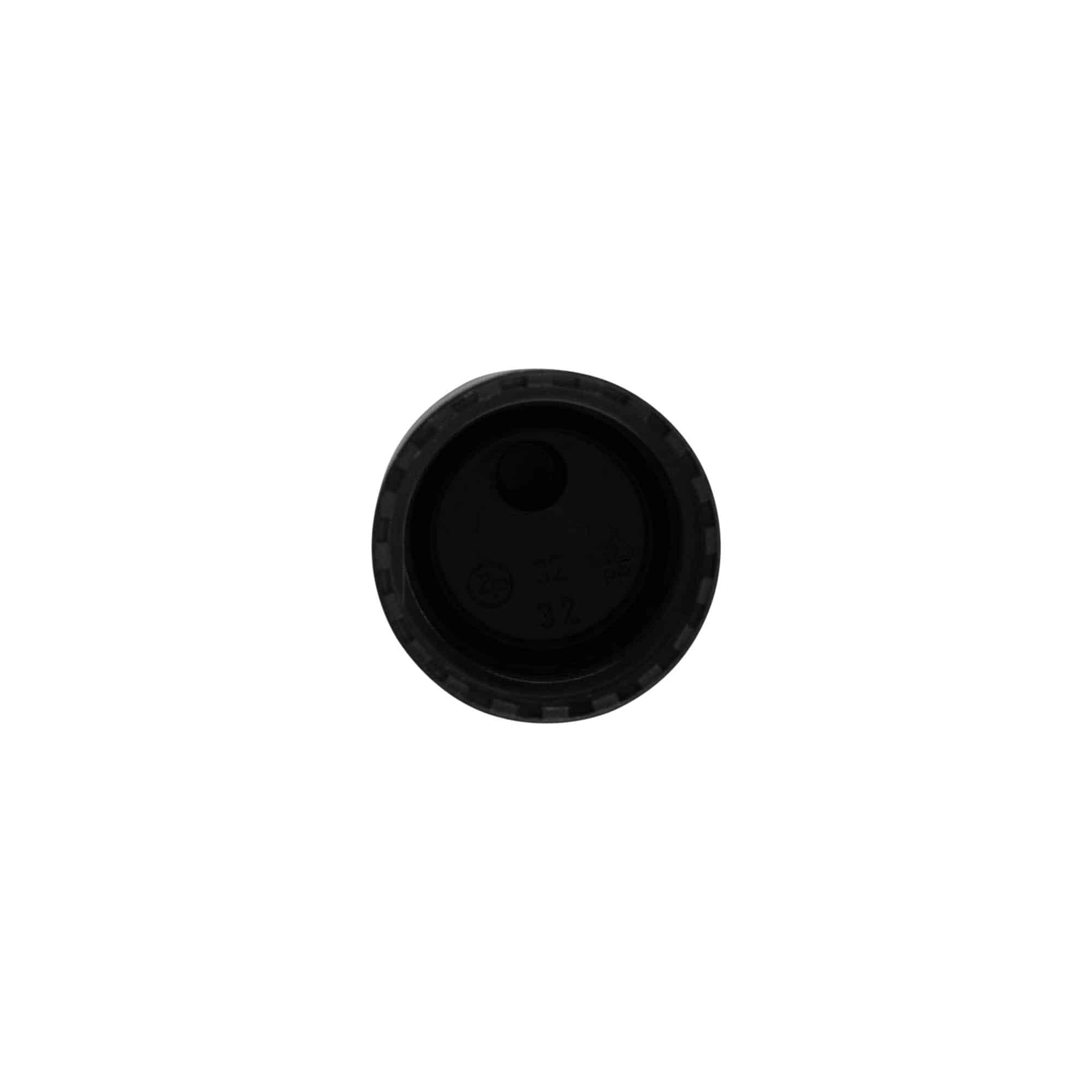 Zakrętka Disc Top, tworzywo sztuczne PP, kolor czarny, do zamknięcia: GPI 24/410