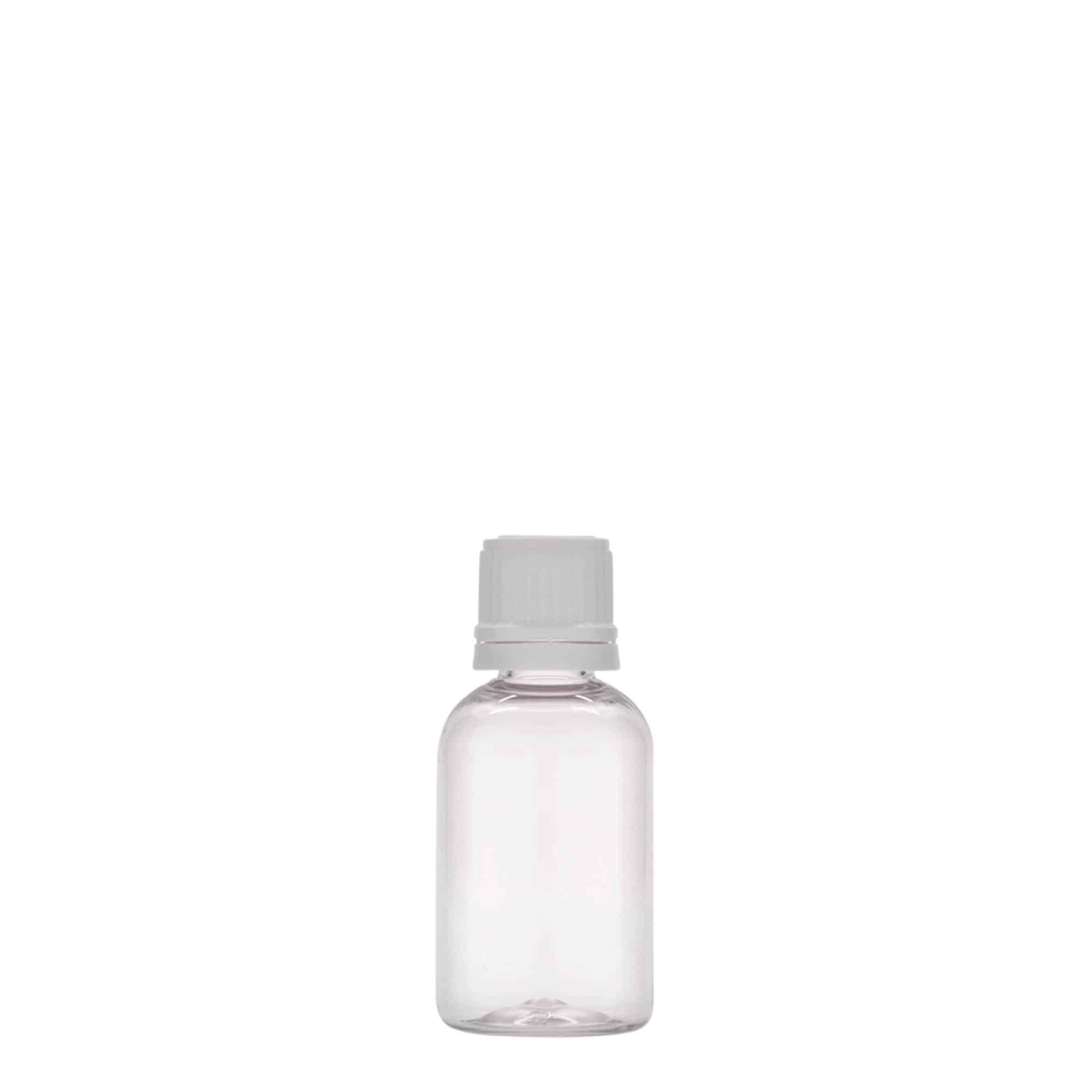 30 ml butelka farmaceutyczna PET 'Easy Living', tworzywo sztuczne, zamknięcie: DIN 18