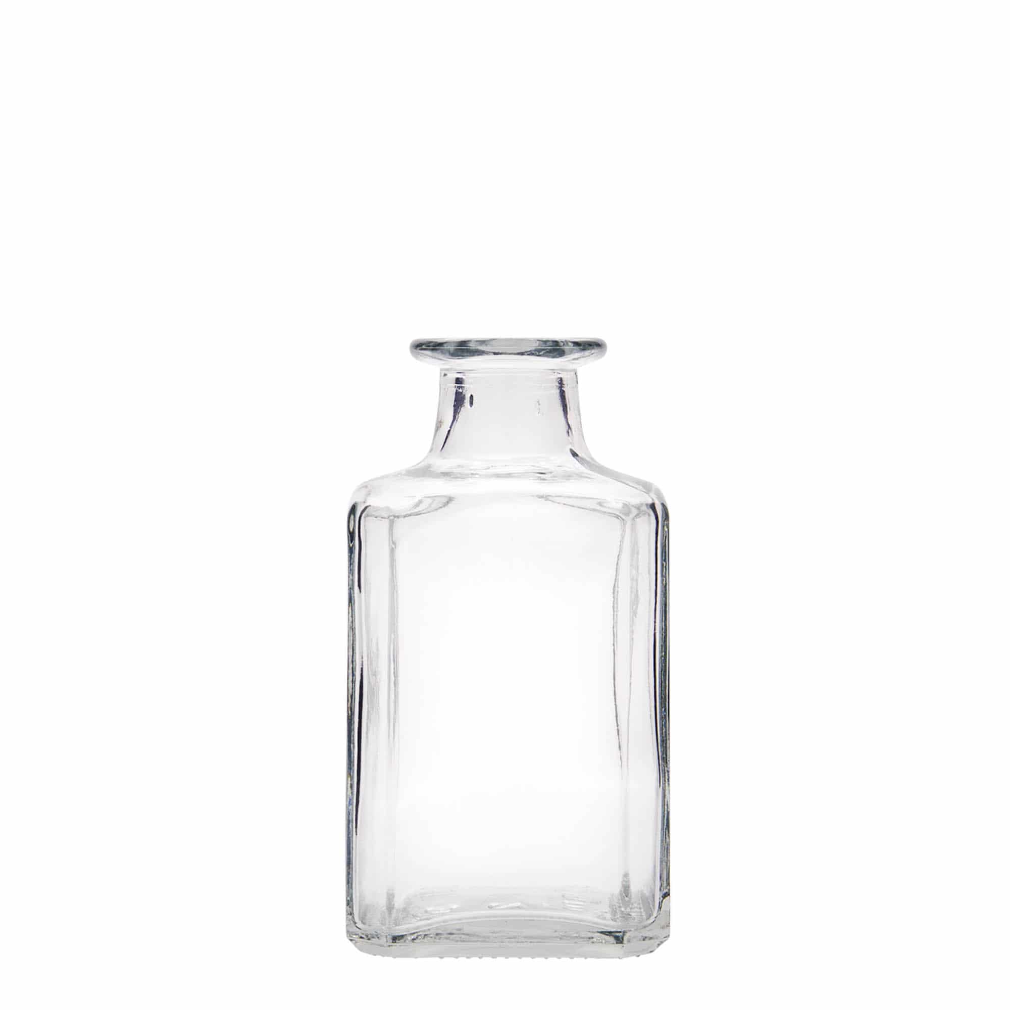 250 ml butelka szklana 'Torben', kwadratowa, zamknięcie: korek