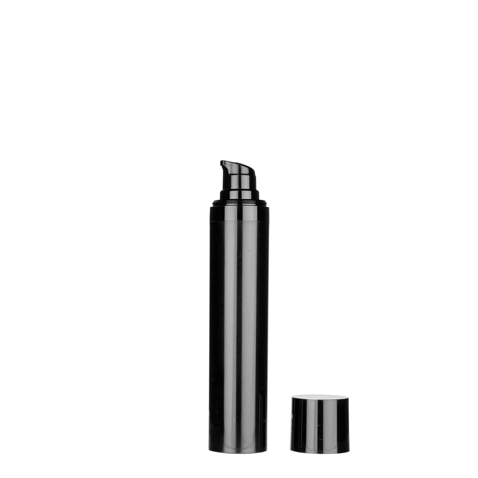 50 ml dozownik airless 'Micro', tworzywo sztuczne PP, kolor czarny