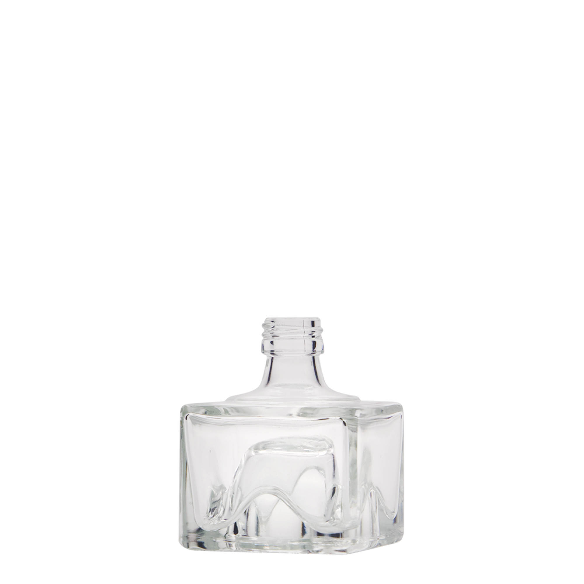 40 ml butelka szklana 'Cocolores', kwadratowa, zamknięcie: PP 18