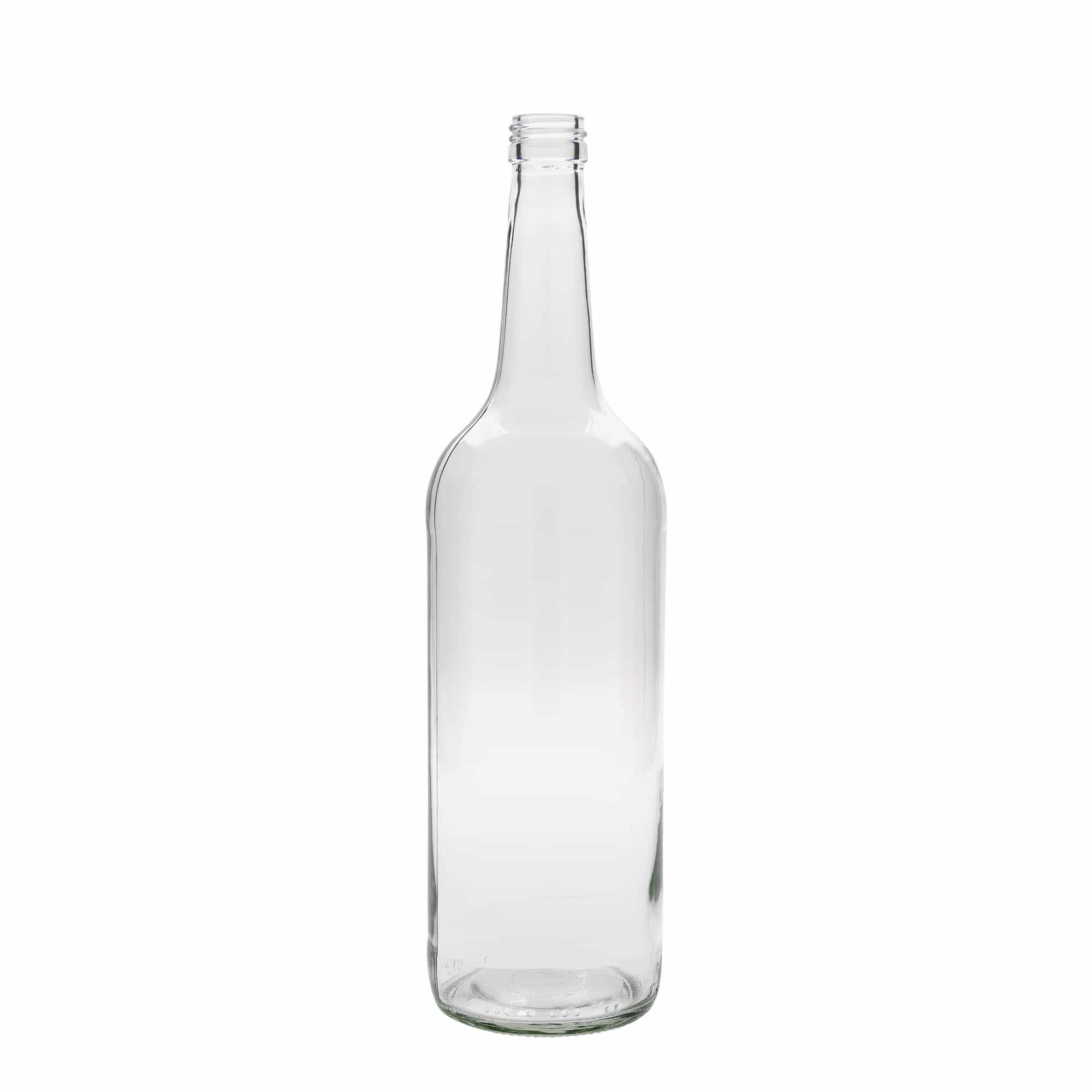 1000 ml butelka szklana z prostą szyjką, zamknięcie: PP 28