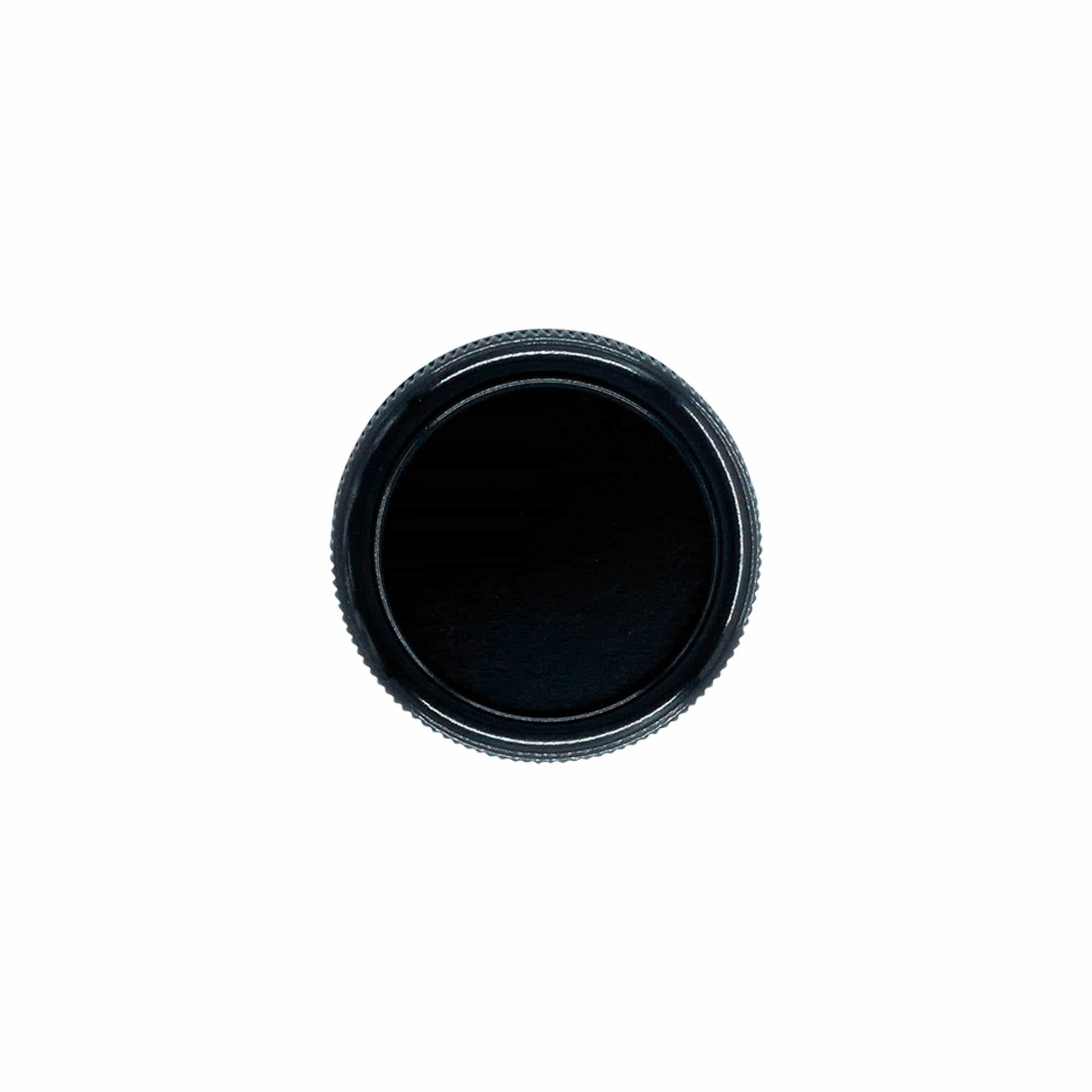Zakrętka 'Kałamarz', tworzywo sztuczne HPM, kolor czarny