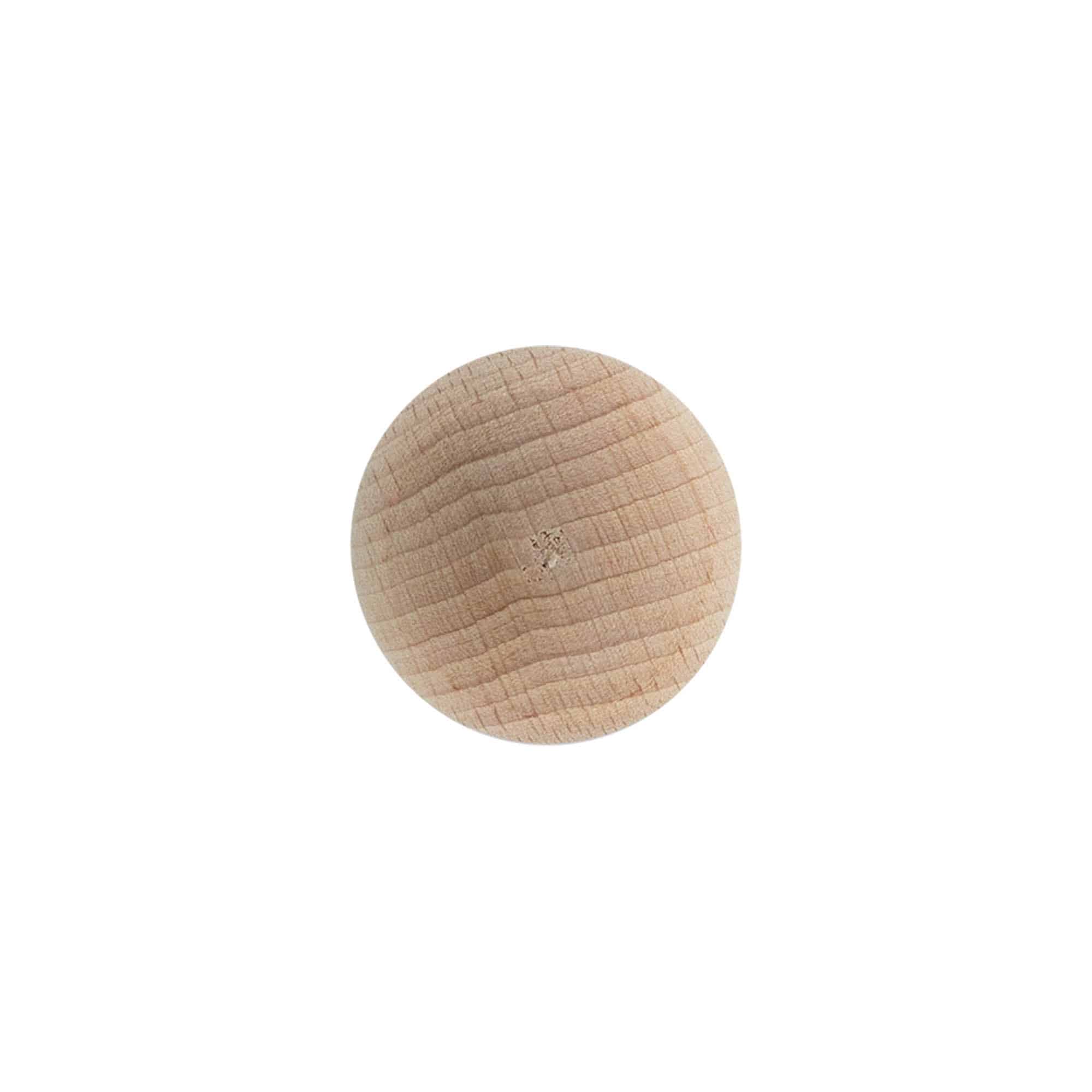 Korek z uchwytem 19 mm 'Kula', drewno, do zamknięcia: korek