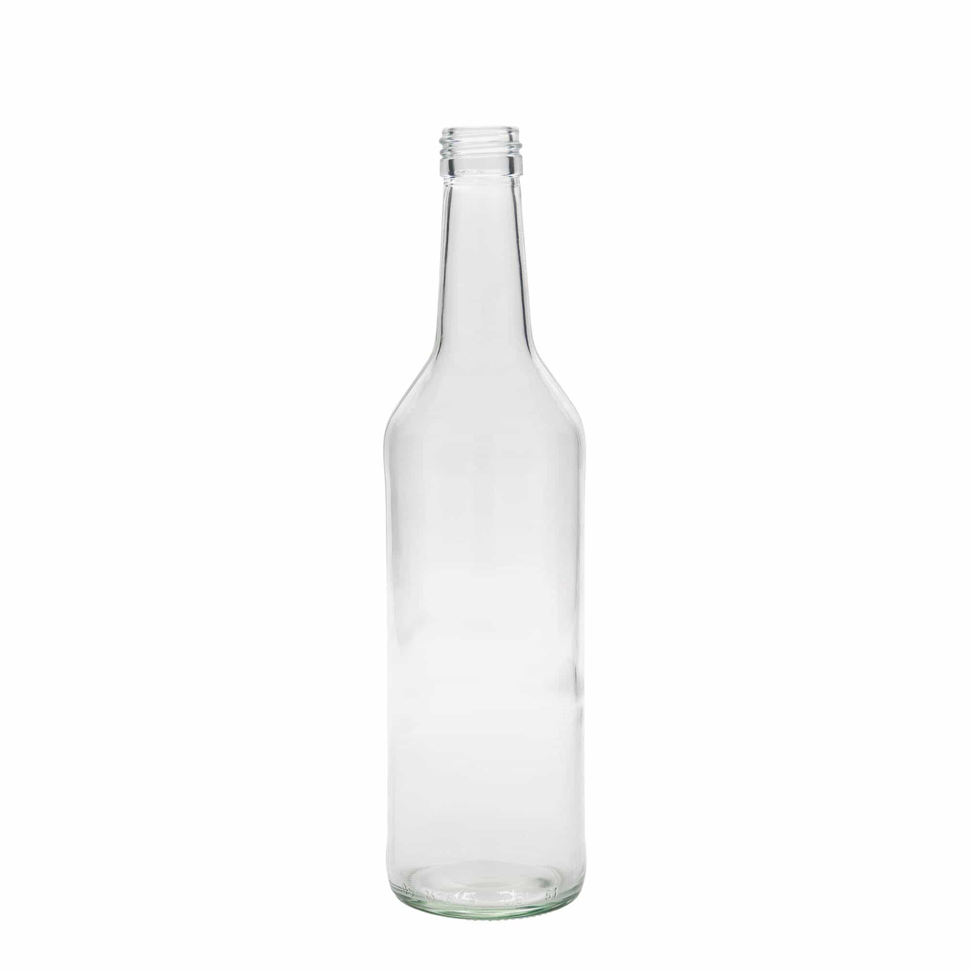 500 ml butelka szklana z prostą szyjką, zamknięcie: PP 28