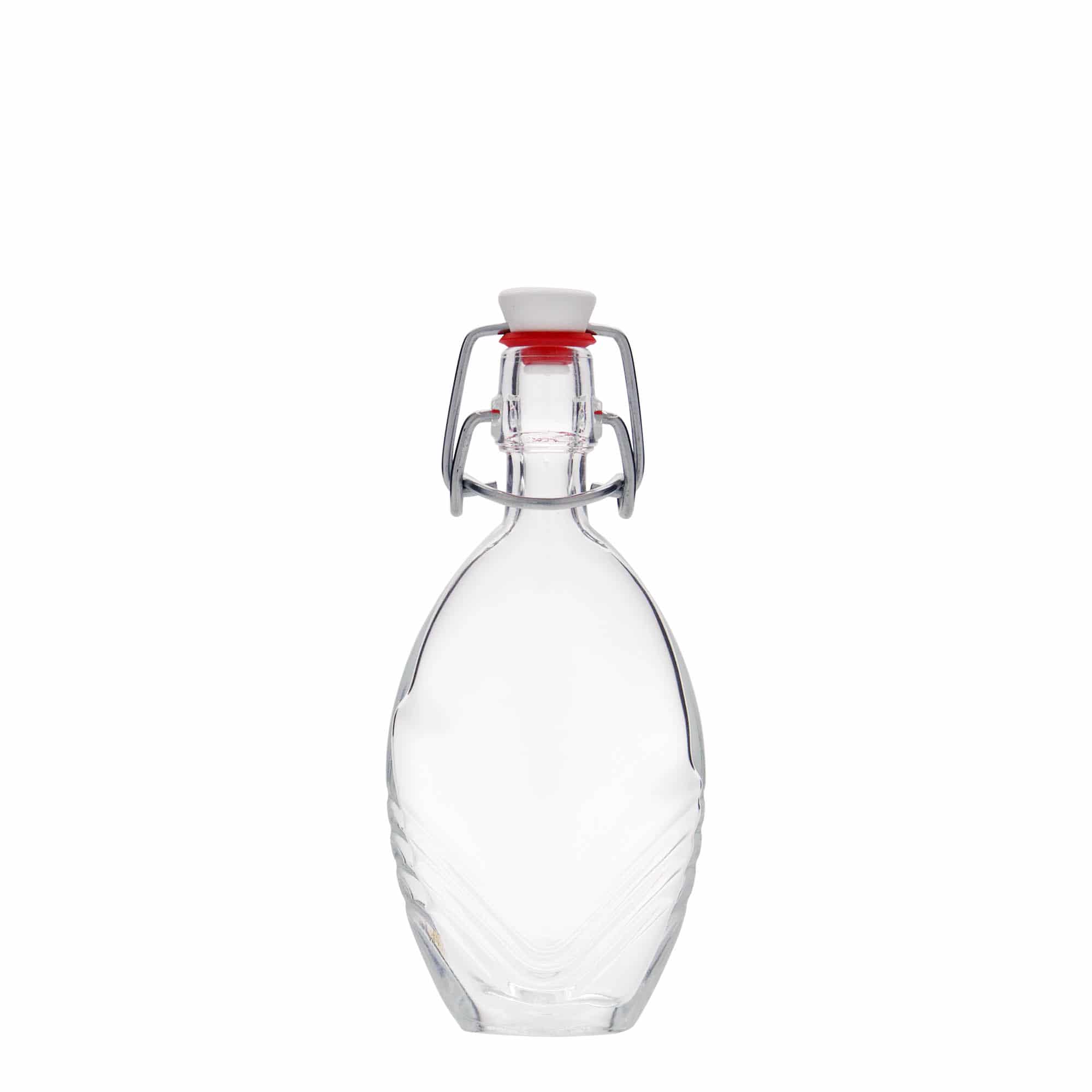 40 ml butelka szklana 'Florence', owalna, zamknięcie: Zamknięcie pałąkowe