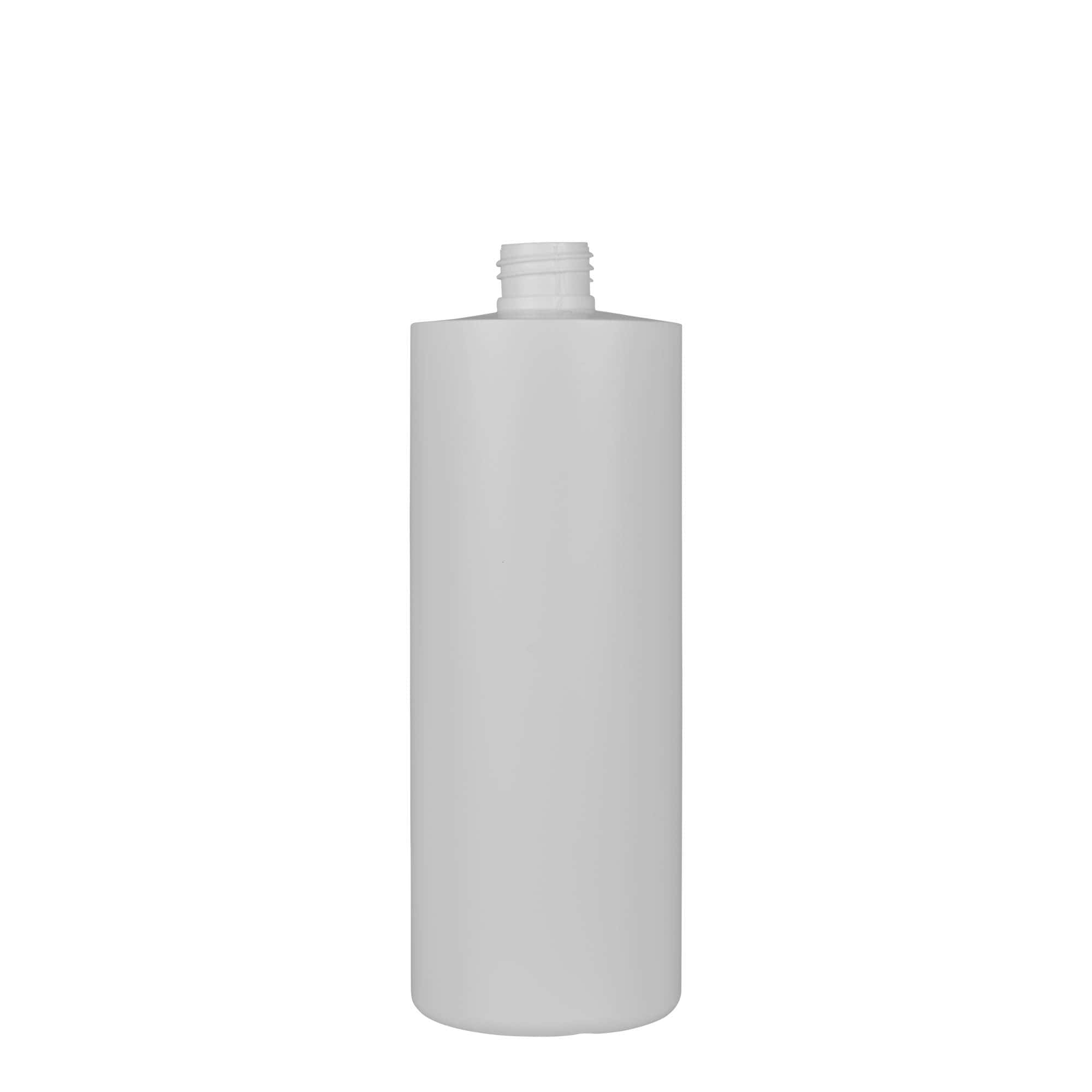 500 ml butelka z tworzywa sztucznego 'Pipe', Green HDPE, kolor biały, zamknięcie: GPI 24/410