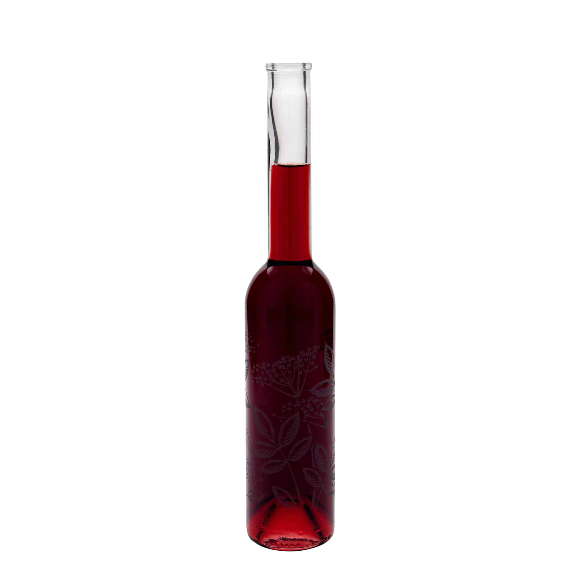 350 ml butelka szklana 'Opera', wzór: bez, zamknięcie: korek