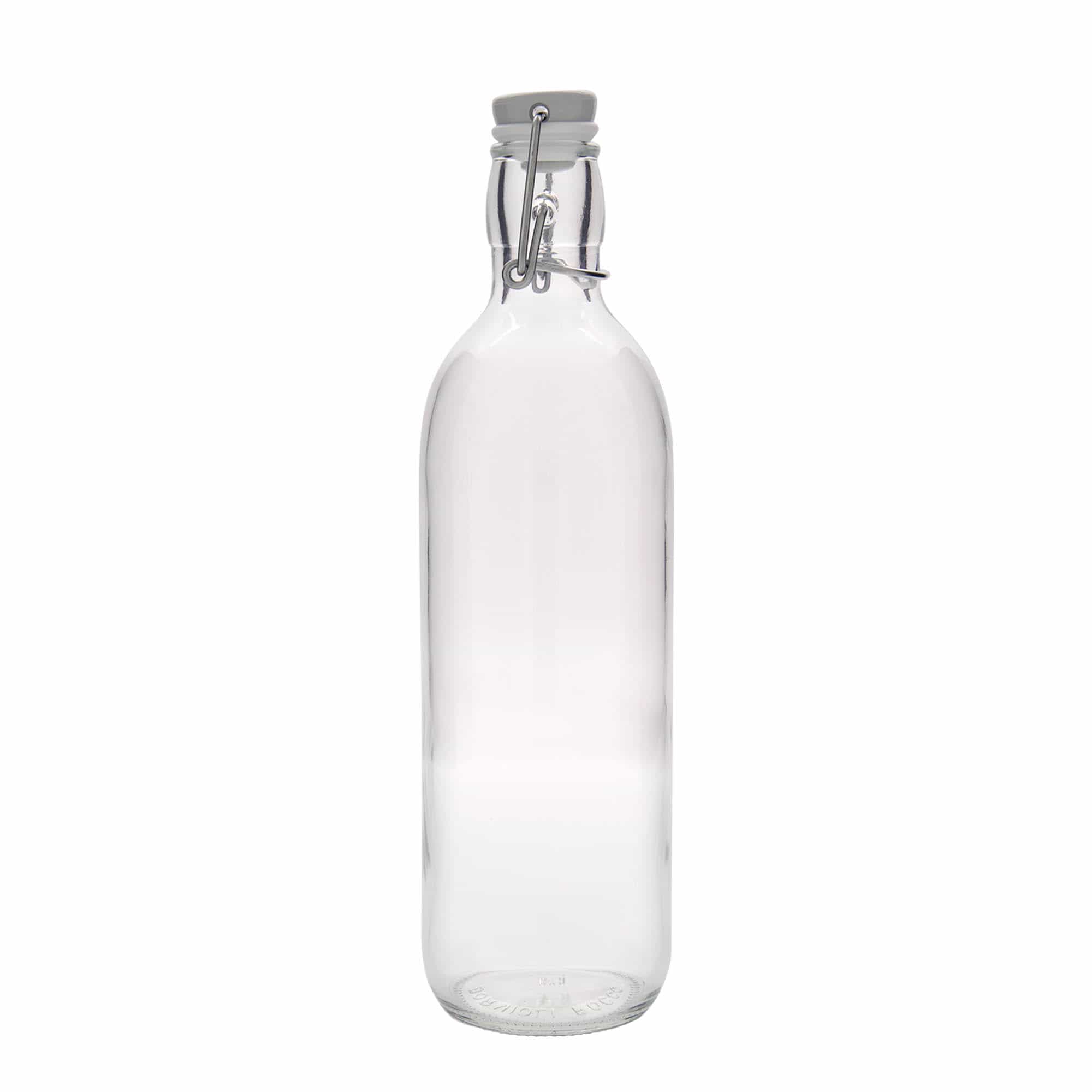 1000 ml butelka szklana 'Emilia', zamknięcie: Zamknięcie pałąkowe