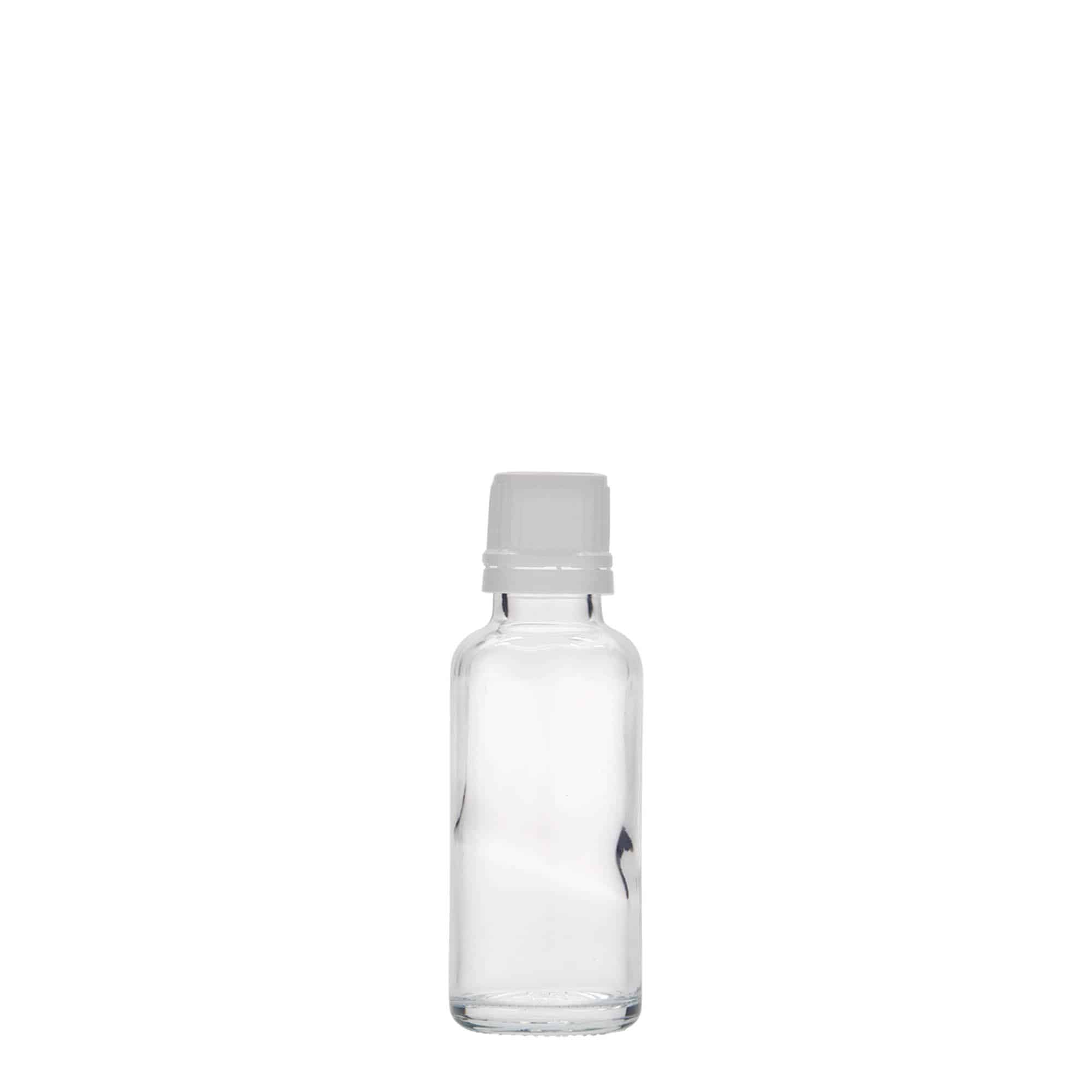 30 ml butelka farmaceutyczna, szkło, zamknięcie: DIN 18