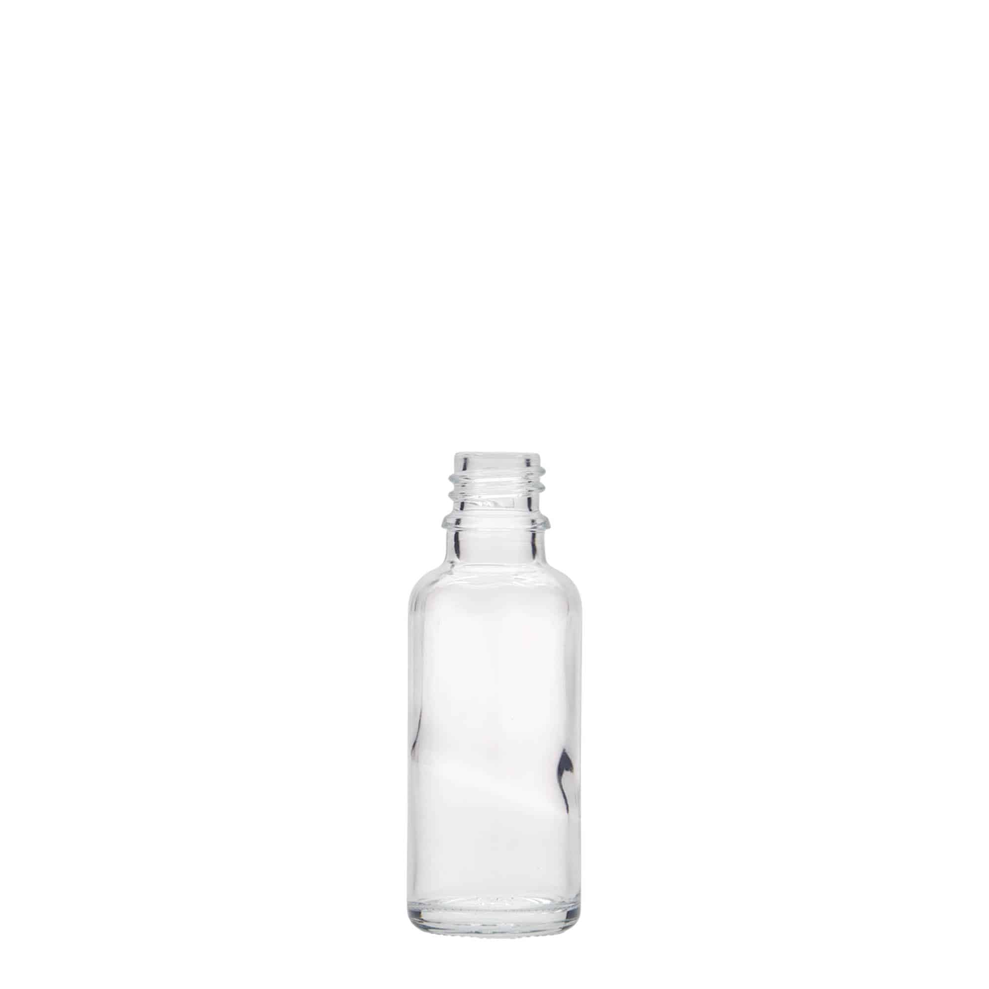 30 ml butelka farmaceutyczna, szkło, zamknięcie: DIN 18