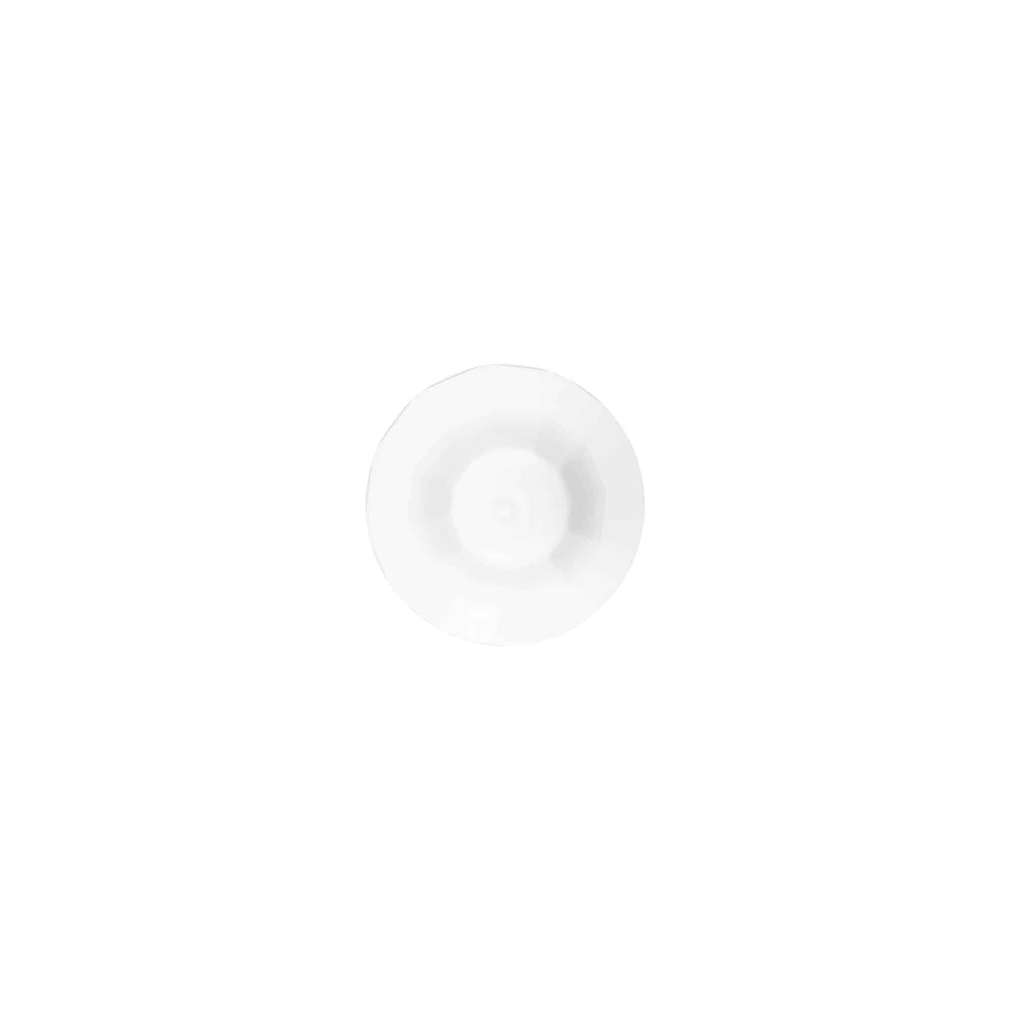 Zakrętka z aplikatorem, tworzywo sztuczne PE, kolor biały, do zamknięcia: DIN 18