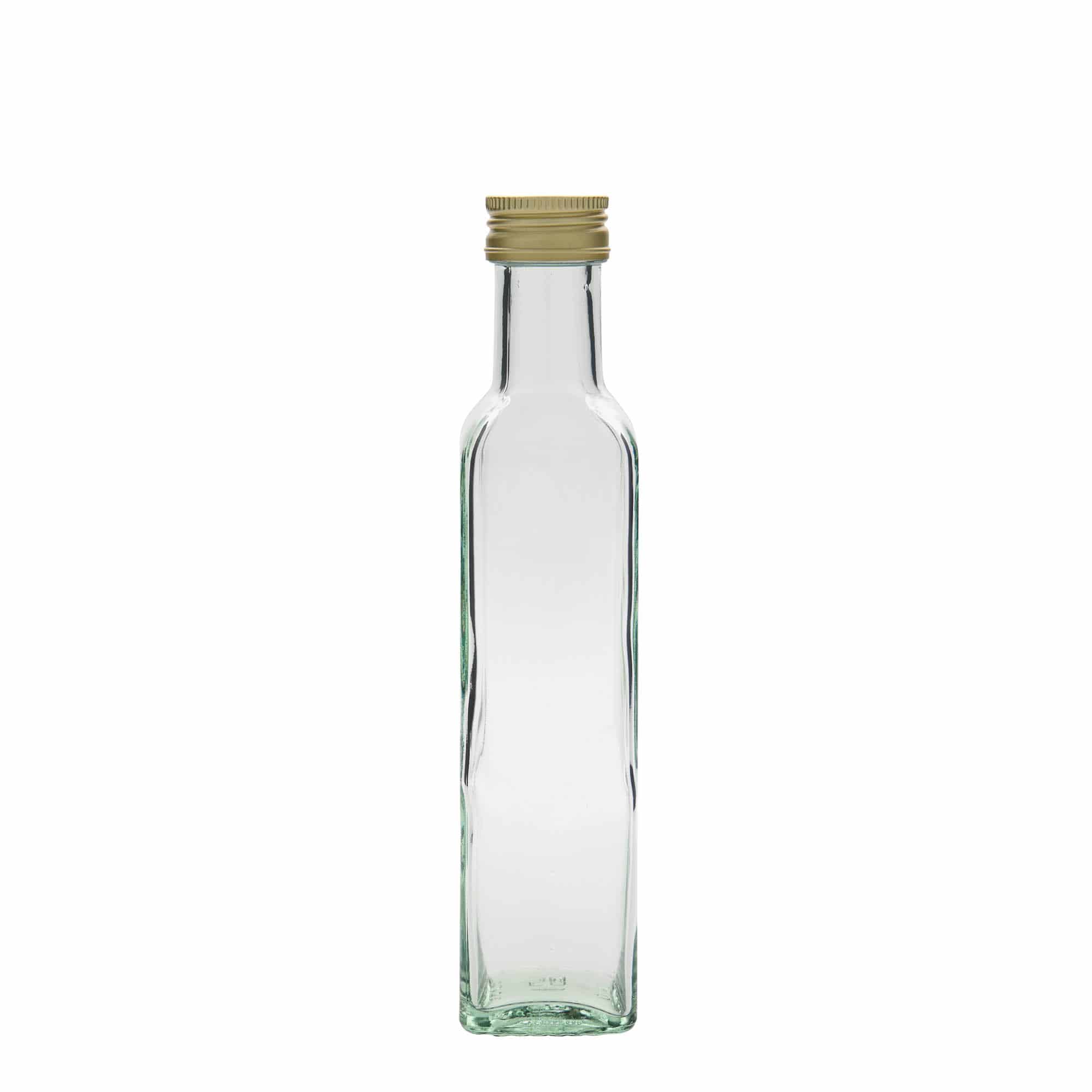 250 ml butelka szklana 'Marasca', kwadratowa, zamknięcie: PP 31,5