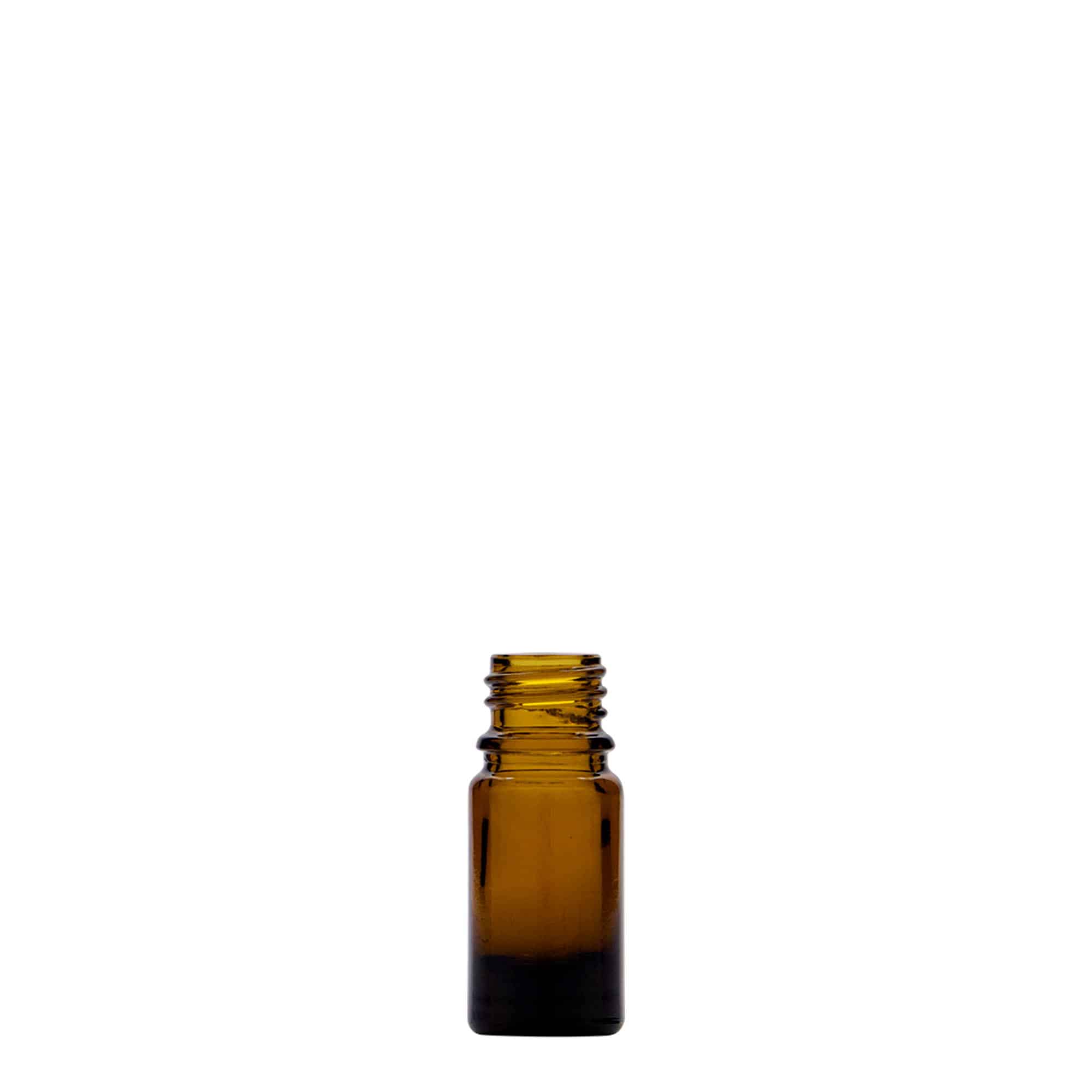 5 ml butelka farmaceutyczna, szkło, kolor brązowy, zamknięcie: DIN 18