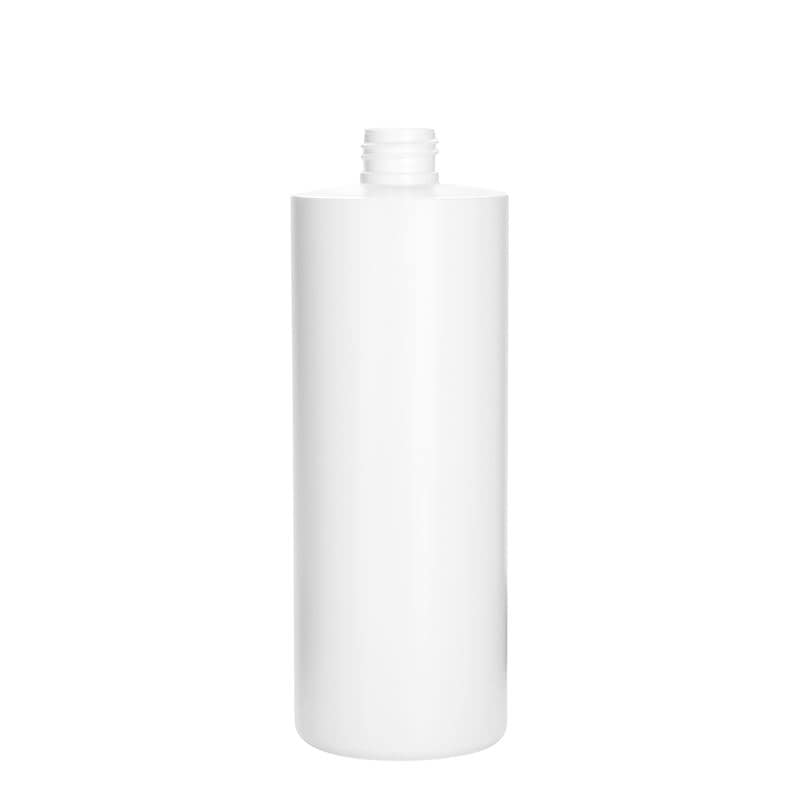500 ml butelka z tworzywa sztucznego 'Pipe', Green HDPE, kolor biały, zamknięcie: GPI 24/410