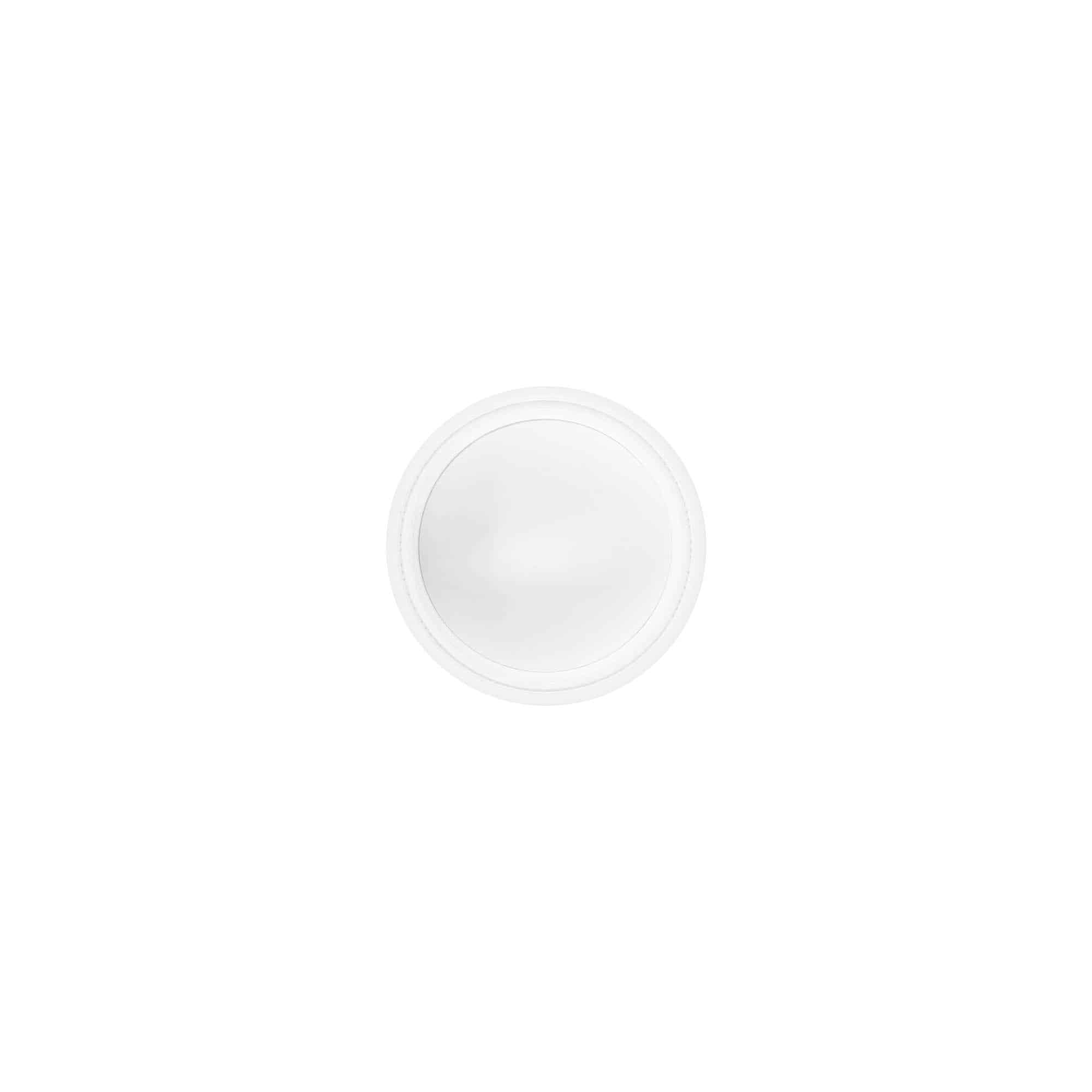 Zakrętka 10 ml , tworzywo sztuczne SAN, kolor biały