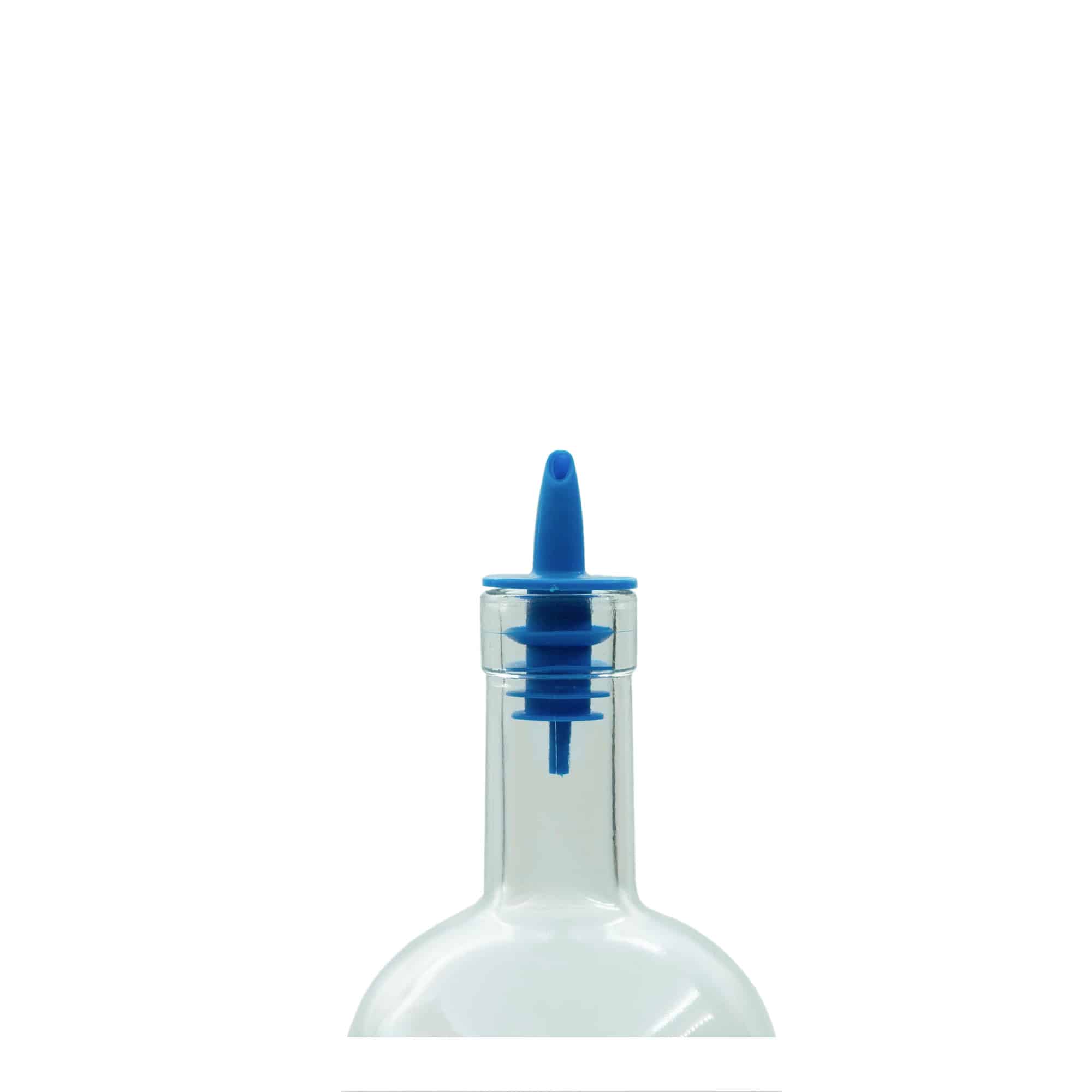 Wylewka do butelek Jet Pour, tworzywo sztuczne PE, kolor niebieski