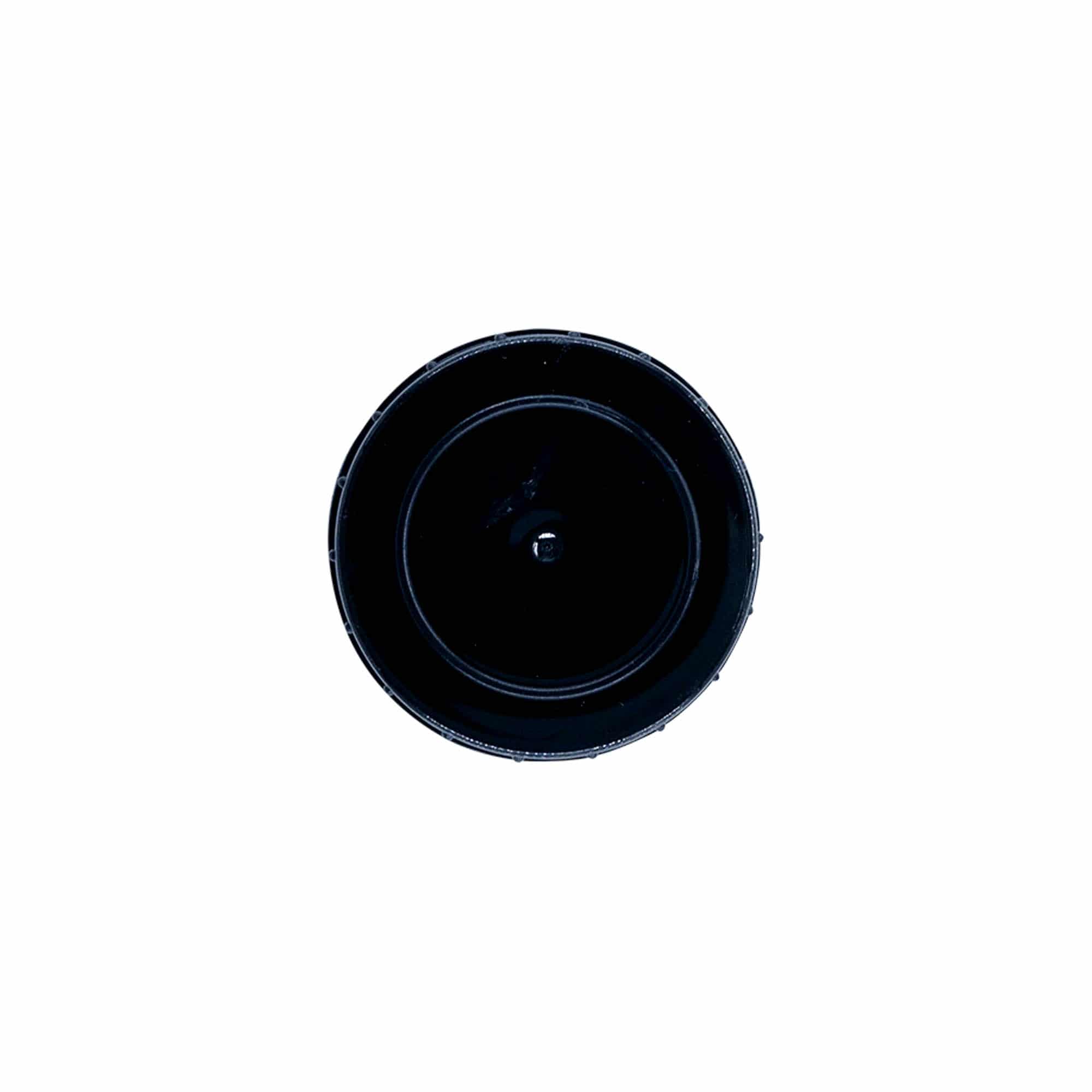 Zakrętka, tworzywo sztuczne PP, kolor czarny, do zamknięcia: DIN 32