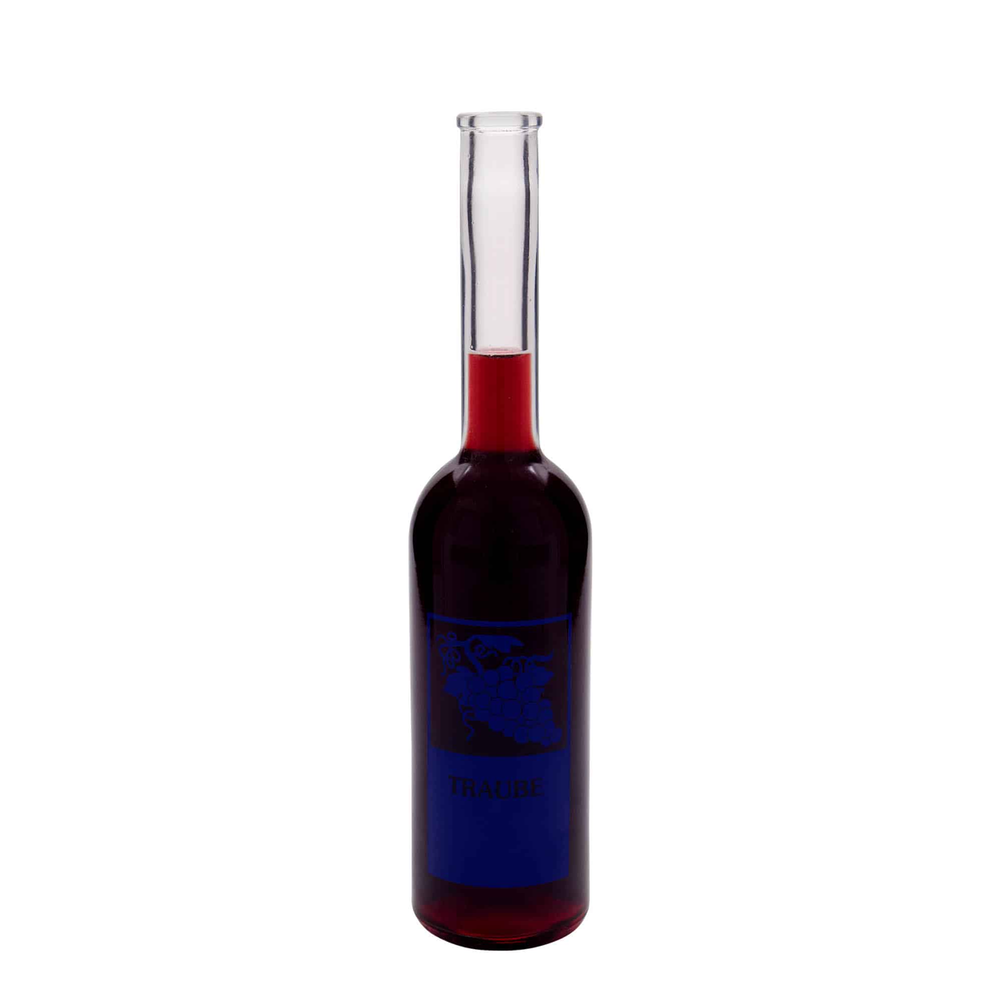 500 ml butelka szklana 'Opera', wzór: winogrono, zamknięcie: korek
