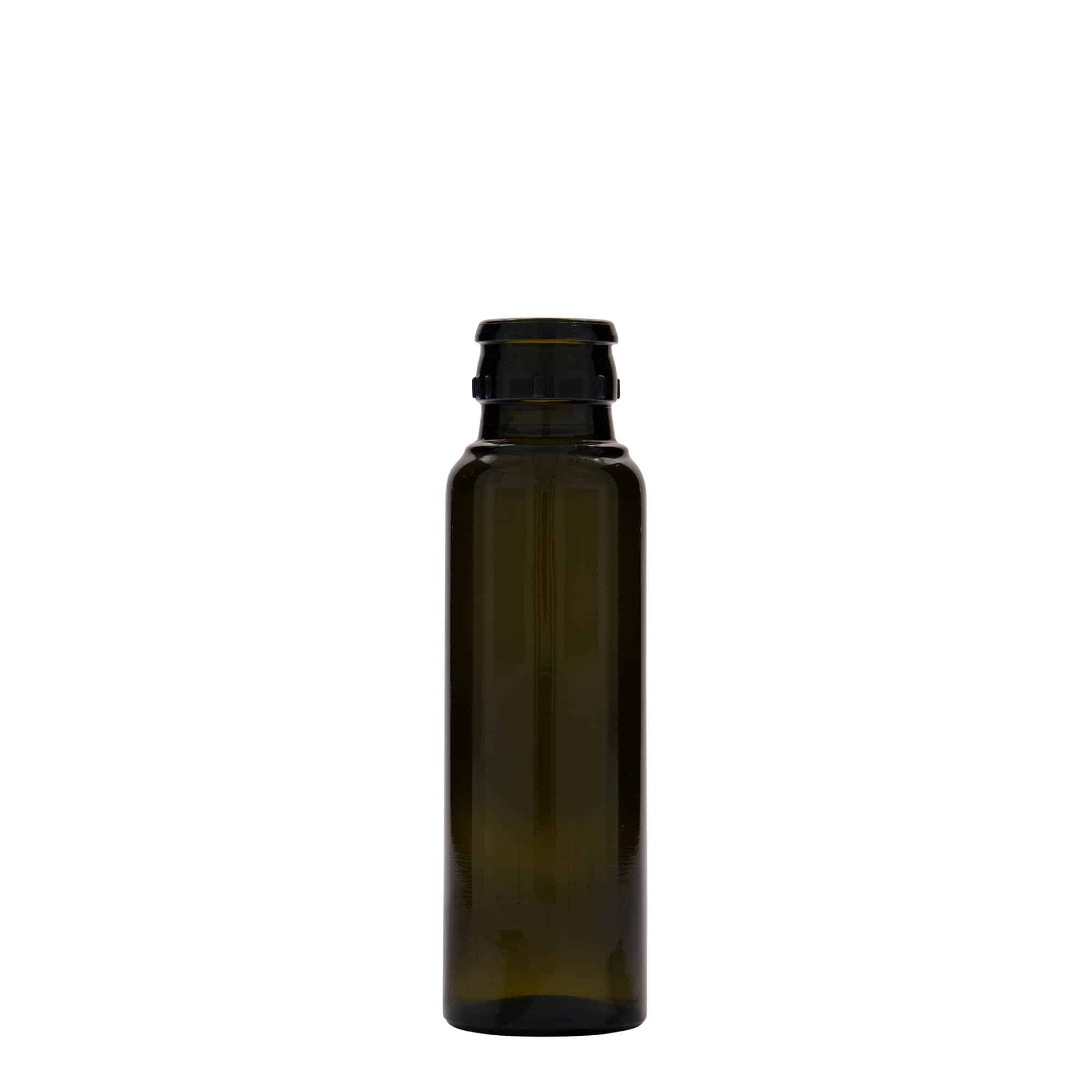 100 ml butelka na ocet/olej 'Willy New', szkło, kolor zielony antyczny, zamknięcie: DOP