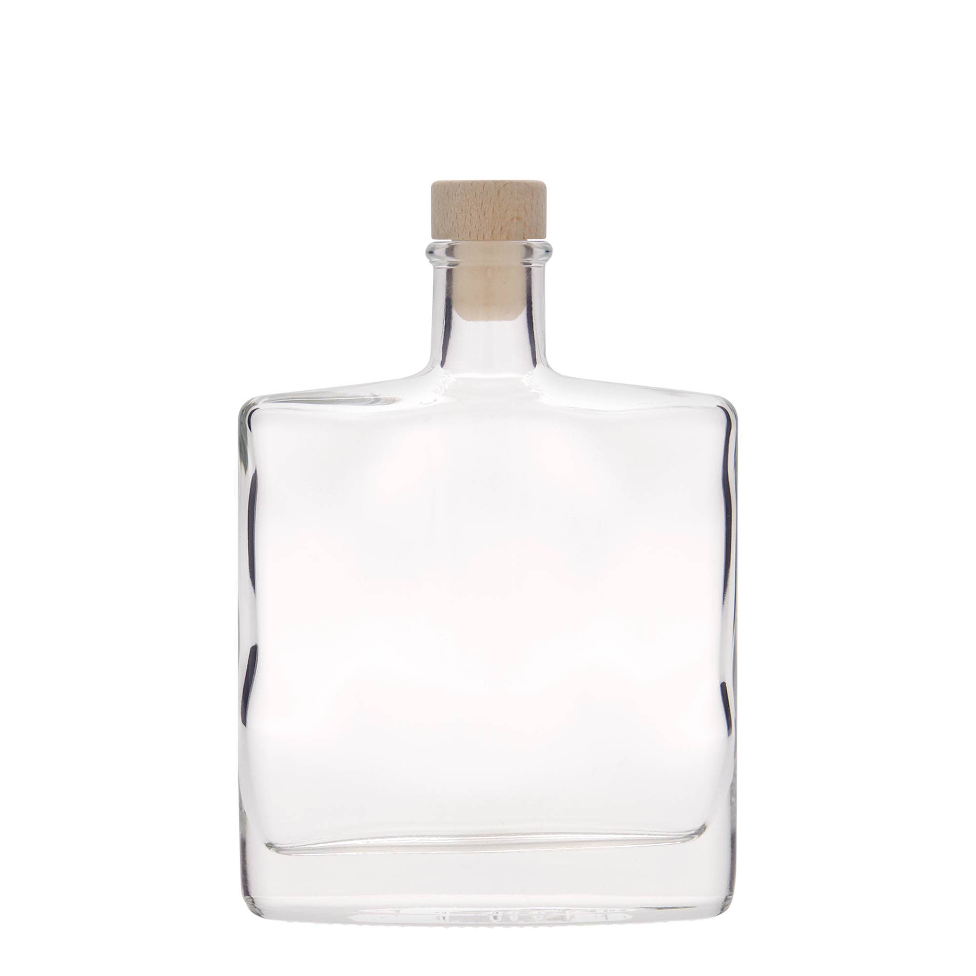 350 ml butelka szklana 'Zorbas', owalna, zamknięcie: korek
