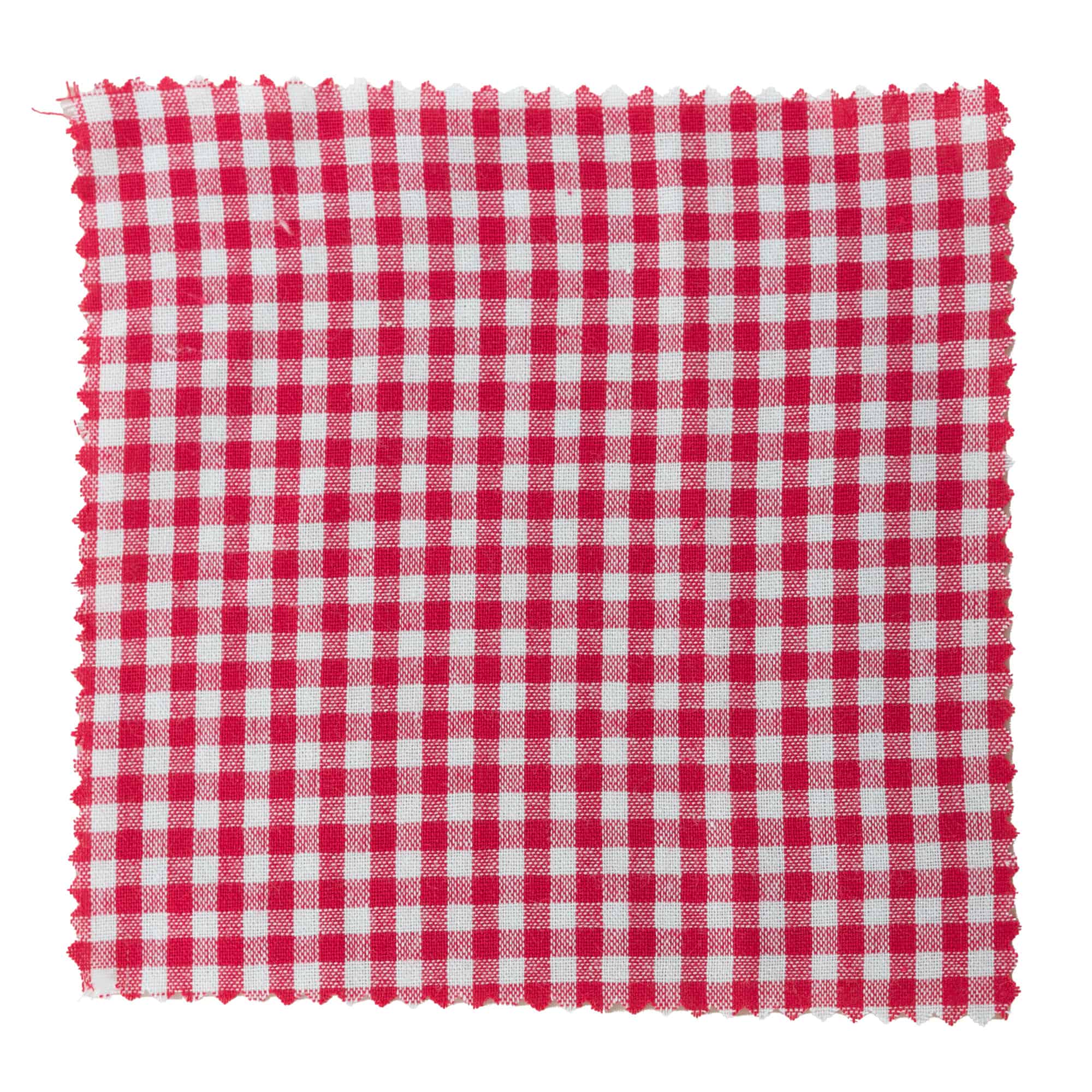 Kapturek na słoik w kratkę 15x15, kwadratowy, materiał tekstylny, kolor czerwony, zamknięcie: TO58-TO82