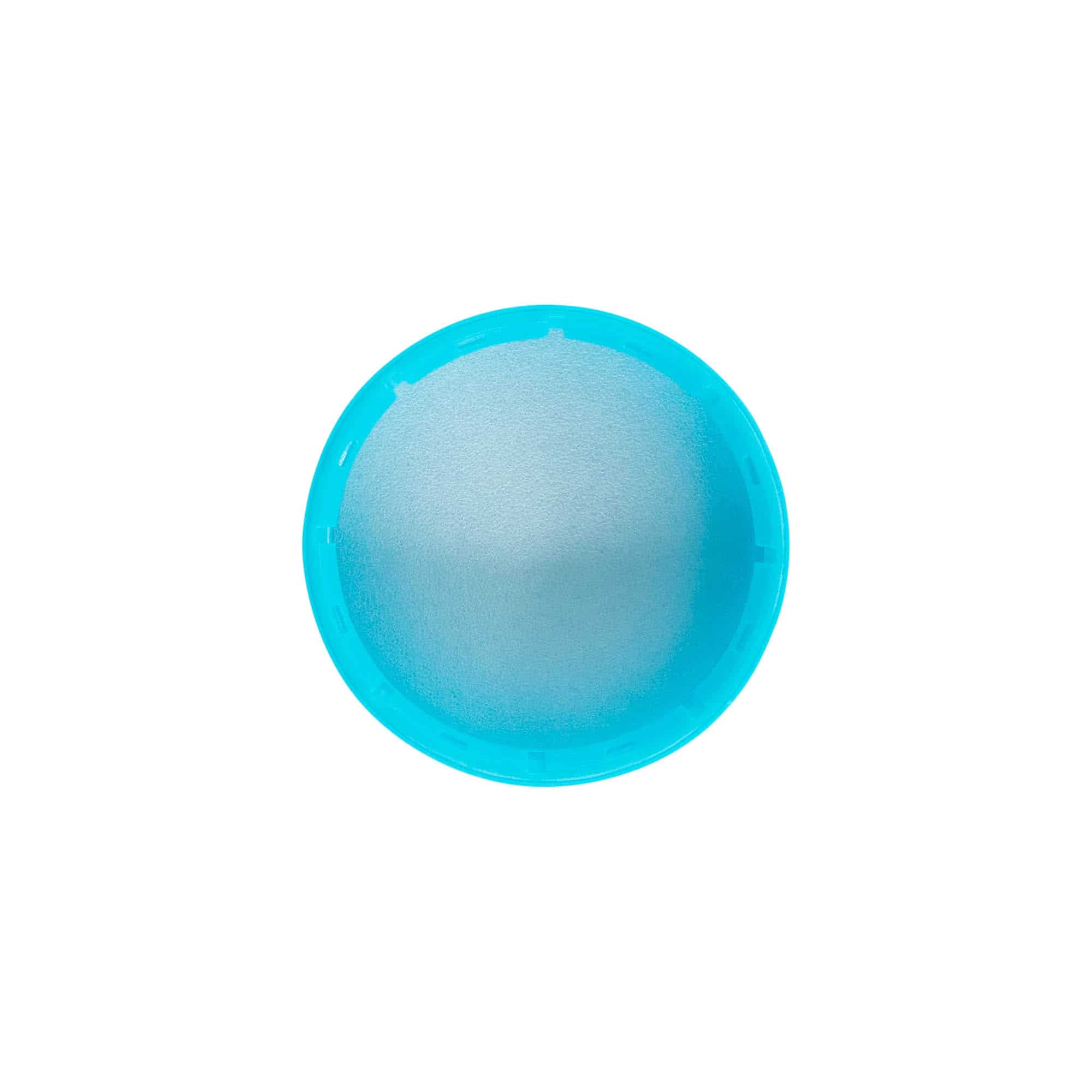 Zakrętka 40 mm, tworzywo sztuczne PE, kolor jasnoniebieski