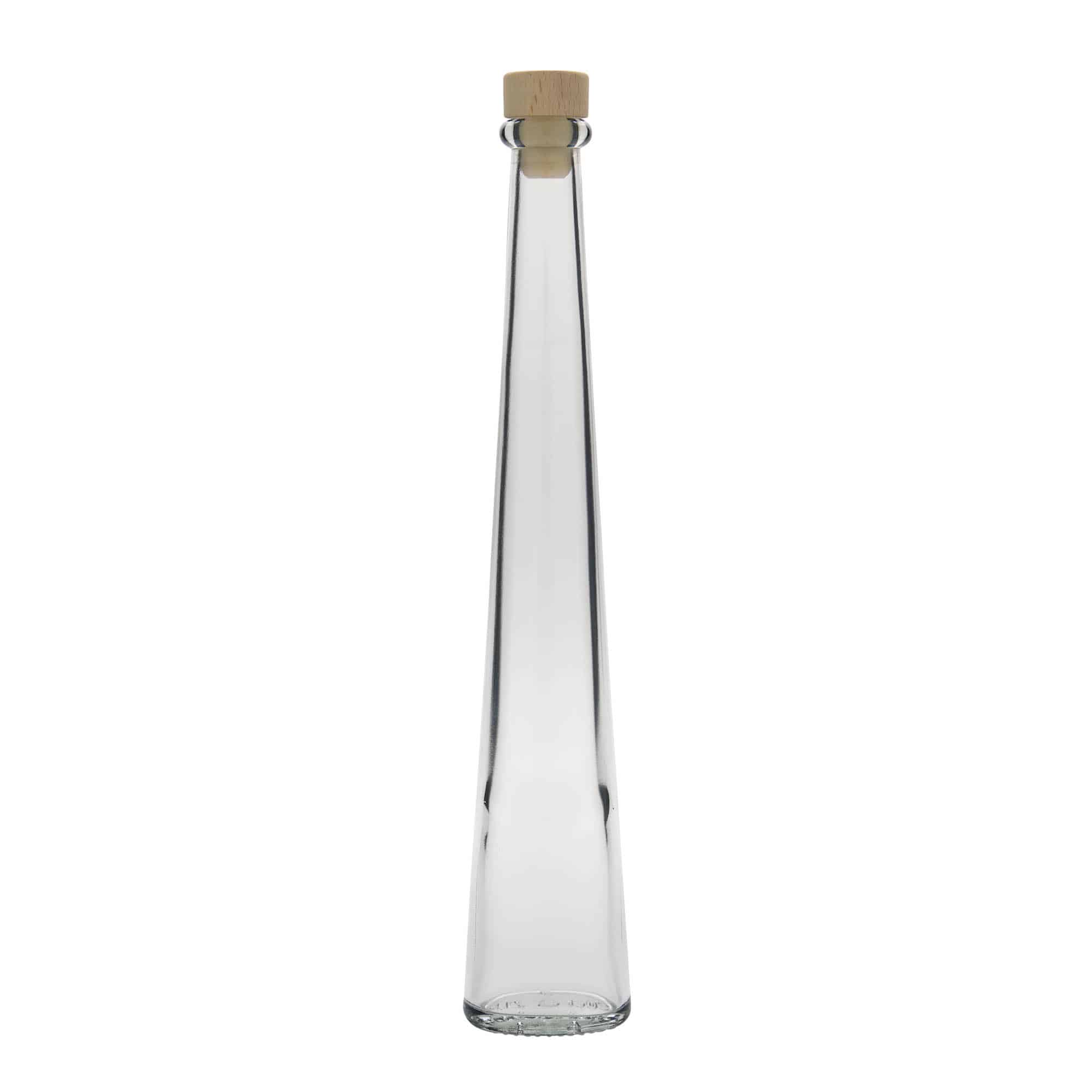 200 ml butelka szklana 'Dama Ovale', owalna, zamknięcie: korek