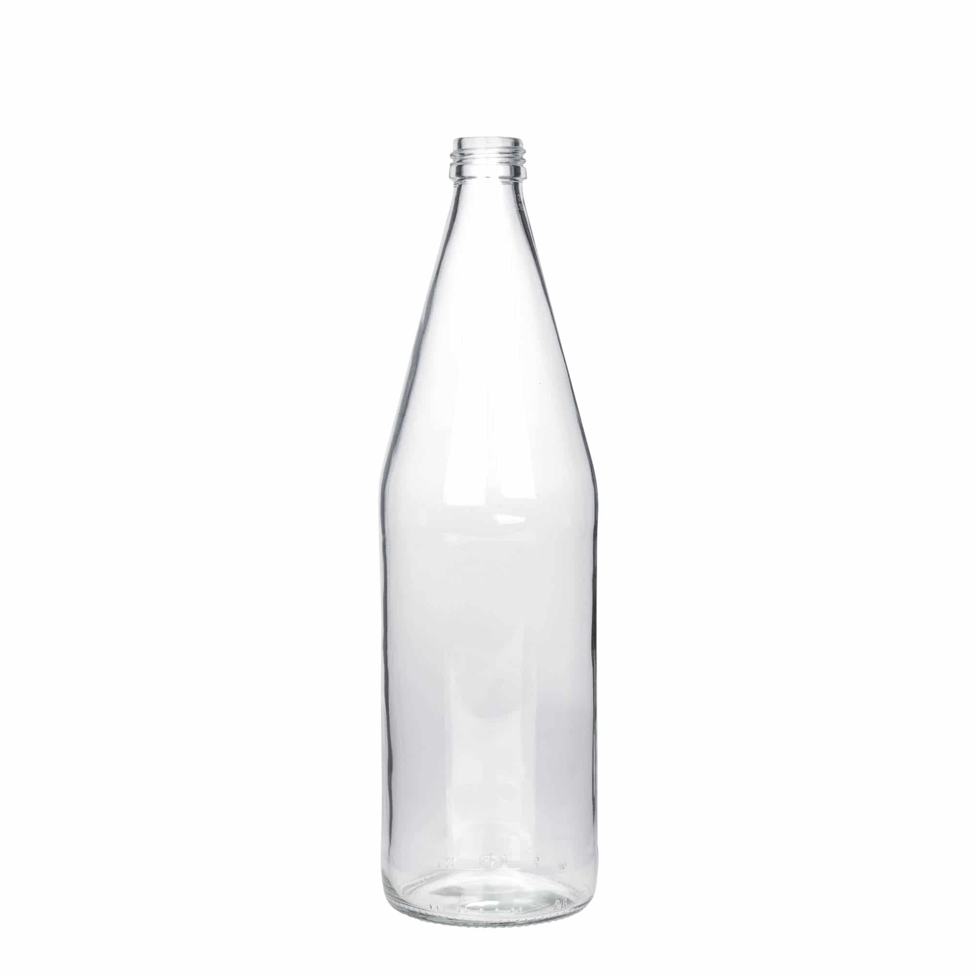 750 ml butelka uniwersalna o kształcie marchewki, szkło, zamknięcie: PP 28