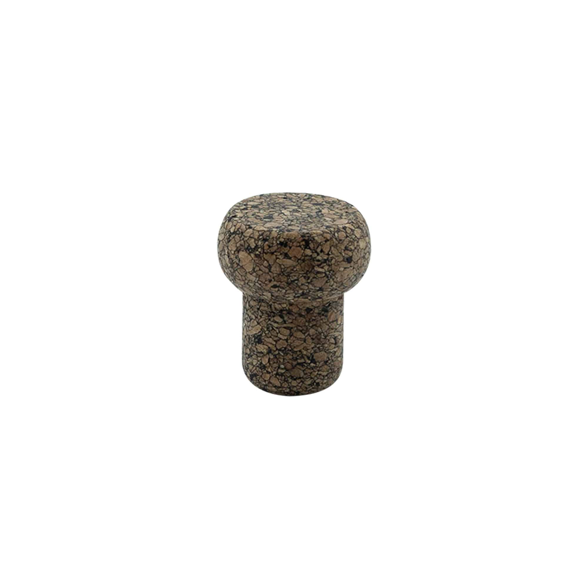 Korek z uchwytem 'Barrel' 19,5 mm, Corkcoal, do zamknięcia: korek