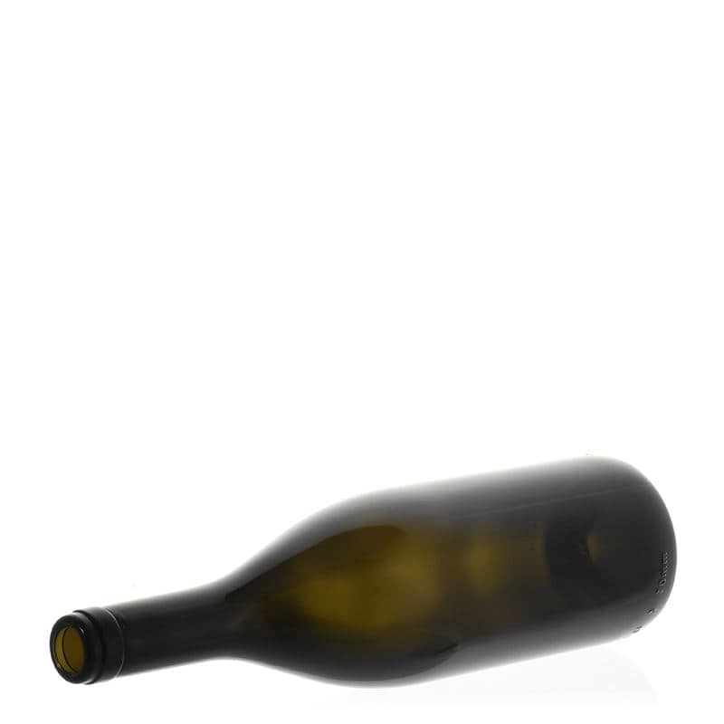750 ml butelka na wino 'Tiffany', kolor zielony antyczny, zamknięcie: korek